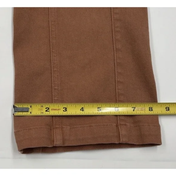 Mother The Rambler Cargo Ankle 26 High-Waisted Brown Straight Leg Pants - Picture 7 of 9